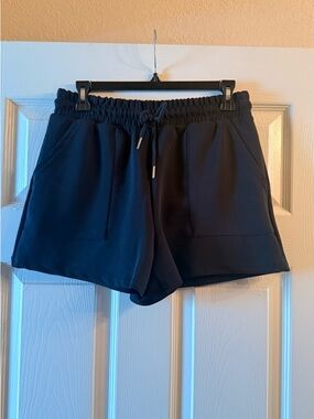 Together Black Athletic Lounge Shorts with Drawstring
